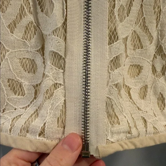 RACHEL Rachel Roy Cream Lace Blazer - Picture 3 of 3